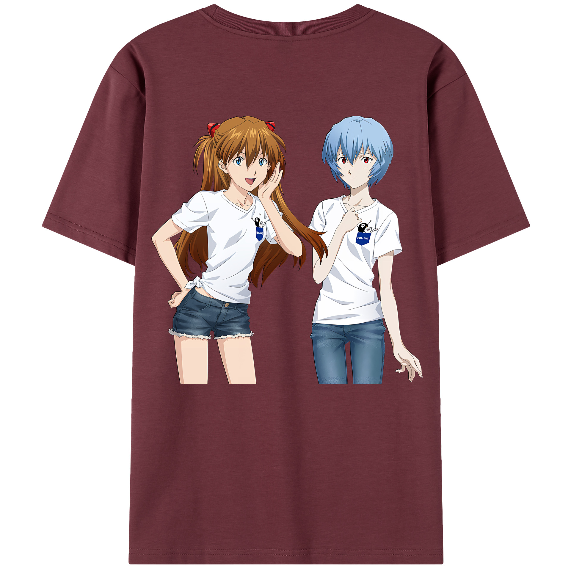 （画像用） EVA 新世紀エヴァンゲリオン 綿100％半袖Tシャツ（背面プリント）
